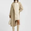 Rollneck sweater dress in virgin wool and cashmere