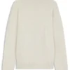 Rollneck sweater in herringbone virgin wool
