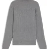Rollneck sweater in herringbone virgin wool