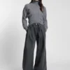 Rollneck sweater in virgin wool and cashmere