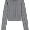 Rollneck sweater in virgin wool and cashmere