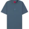Rubber-logo T-shirt in cotton jersey