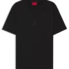 Rubber-logo T-shirt in cotton jersey