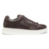 Rubber-sole trainers in leather