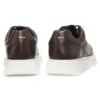 Rubber-sole trainers in leather
