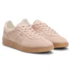 Rubber-sole trainers in suede
