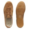 Rubber-sole trainers in suede
