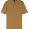 Rubberised-logo polo shirt in mercerised cotton Rubberised-logo polo shirt in mercerised cotton
