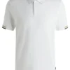 Rubberised-logo polo shirt in mercerised cotton Rubberised-logo polo shirt in mercerised cotton