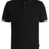 Rubberised-logo polo shirt in mercerised cotton