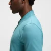 Rubberised-logo polo shirt in mercerised cotton