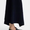 Ruched-detail moccasins in leather