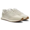 Running-inspired trainers with monogram-jacquard uppers