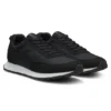 Running-inspired trainers with monogram-jacquard uppers
