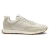 Running-inspired trainers with monogram-jacquard uppers