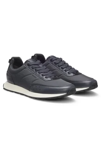 Running-inspired trainers with zigzag detailing