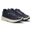 Running sneakers with leather trims