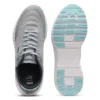 Running sneakers with leather trims