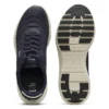 Running sneakers with leather trims