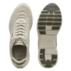 Running sneakers with leather trims