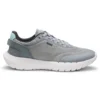 Running sneakers with leather trims