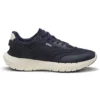 Running sneakers with leather trims