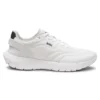 Running sneakers with leather trims