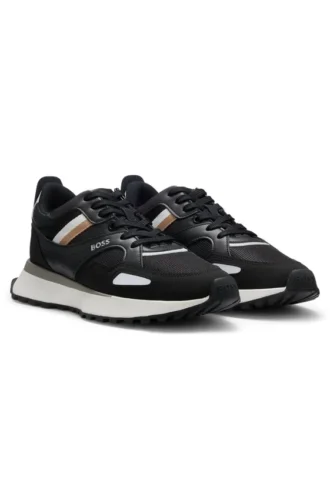Running-style sneakers with EVA rubber outsole