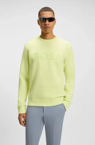 Sandwich-logo sweatshirt in stretch cotton