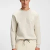 Sandwich-logo sweatshirt in stretch cotton