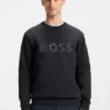 Sandwich-logo sweatshirt in stretch cotton