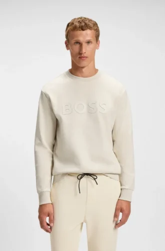 Sandwich-logo sweatshirt in stretch cotton