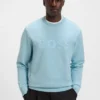 Sandwich-logo sweatshirt in stretch cotton