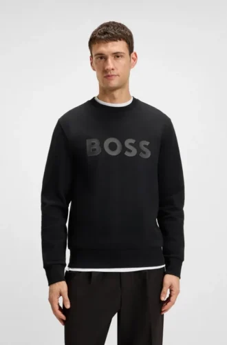 Sandwich-logo sweatshirt in stretch cotton