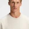 Sandwich-logo sweatshirt in stretch cotton
