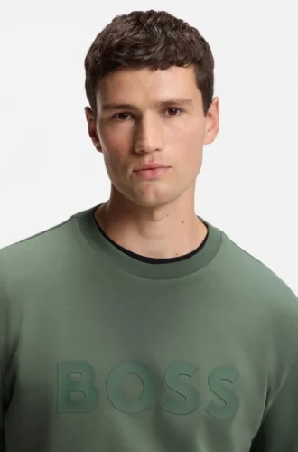 Sandwich-logo sweatshirt in stretch cotton