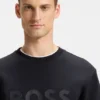 Sandwich-logo sweatshirt in stretch cotton