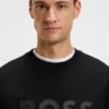 Sandwich-logo sweatshirt in stretch cotton