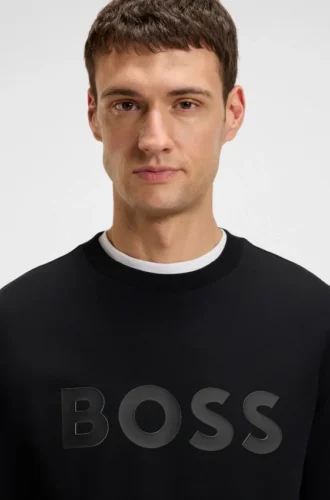 Sandwich-logo sweatshirt in stretch cotton