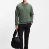 Sandwich-logo sweatshirt in stretch cotton