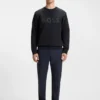 Sandwich-logo sweatshirt in stretch cotton