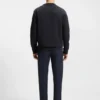 Sandwich-logo sweatshirt in stretch cotton