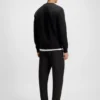 Sandwich-logo sweatshirt in stretch cotton