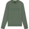 Sandwich-logo sweatshirt in stretch cotton