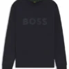 Sandwich-logo sweatshirt in stretch cotton