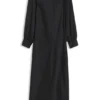 Satin maxi dress with waterfall back