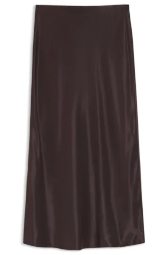 Satin skirt in a regular fit