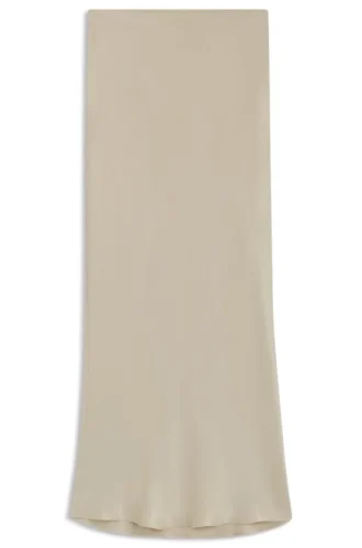 Satin skirt in a regular fit