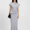 Satin skirt in a regular fit