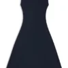 Seam-detail dress in matte jersey